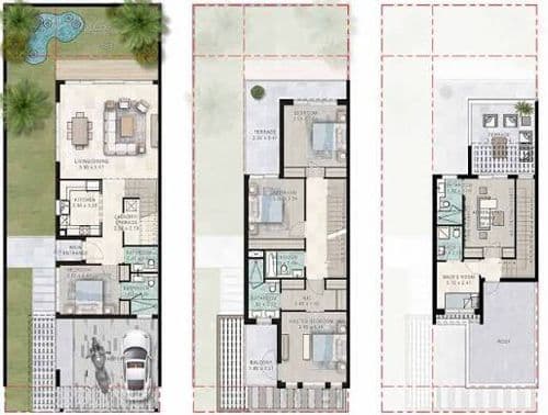 DAMAC Lagoons floor plan 1