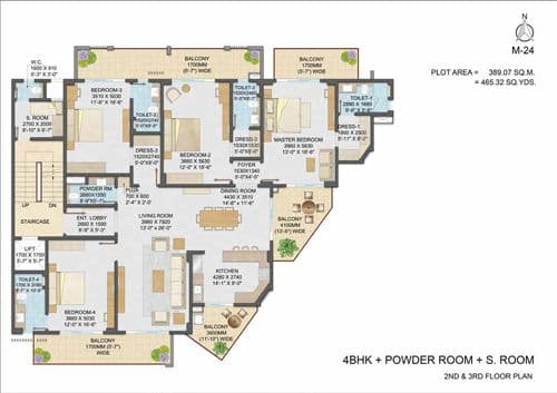Adani Samsara M Block floor plan 3