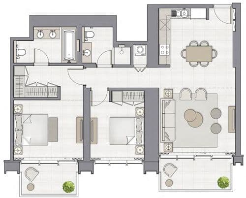 Dubai Creek Harbour by Emaar floor plan 4