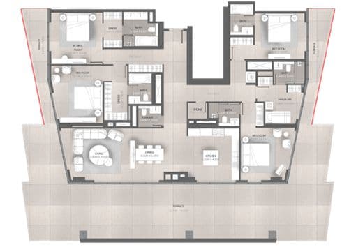 Tonino Lamborghini Residences floor plan 5