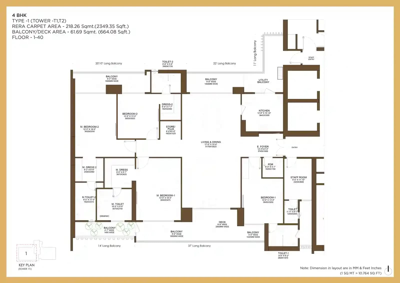 Birla Arika Sector 31 Gurugram floor plan 1