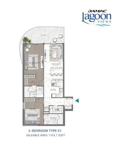 DAMAC Lagoons floor plan 2