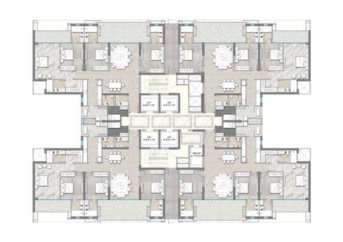 Suncity Monarch Residences Sector 78 Gurugram floor plan 5